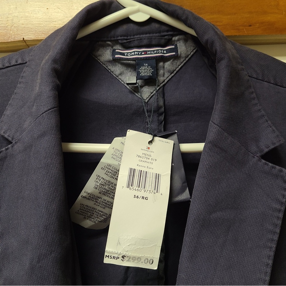 BNWT Tommy Hilfiger sz 54 Regular jacket blazer sport coat